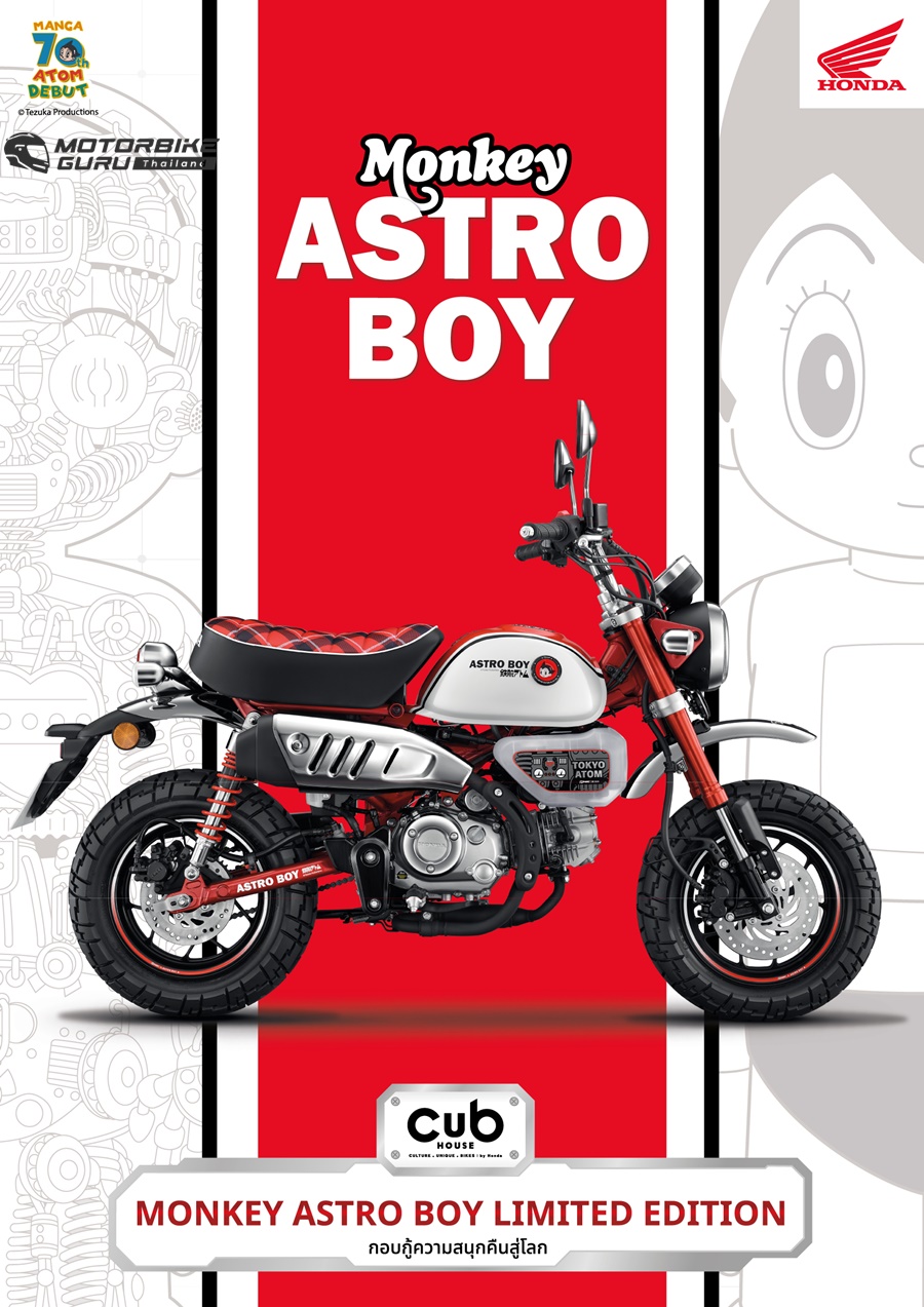 Honda เปดตวรถใหมทมาพรอมความสนกระดบตำนานกบ Monkey Astro babe Limited Edition ผลตเพยง